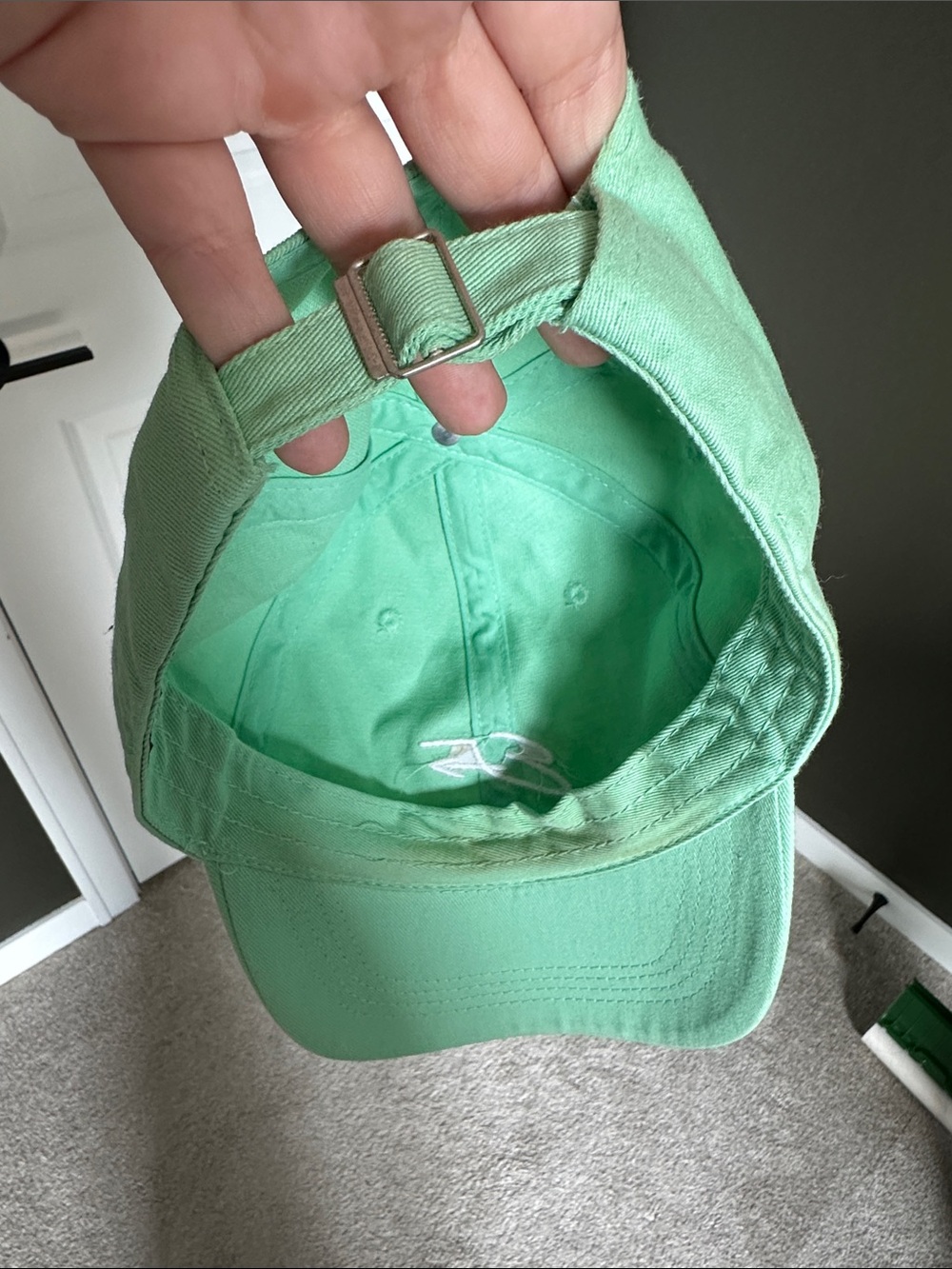 Mint Green Embroidered Ever Forward Hat - Picture 3 of 3